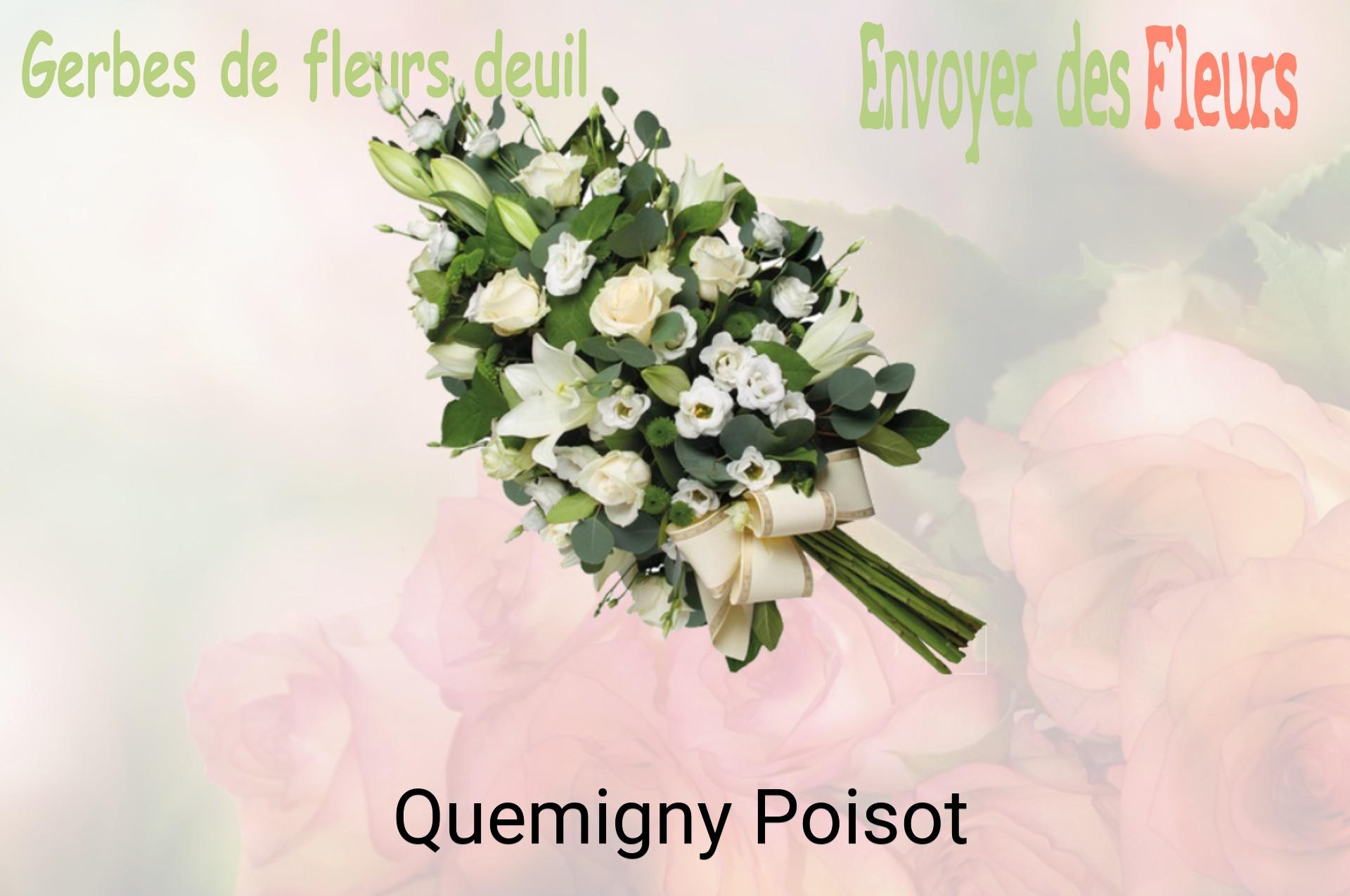 Gerbe de fleurs de deuil livrée à Quemigny-Poisot